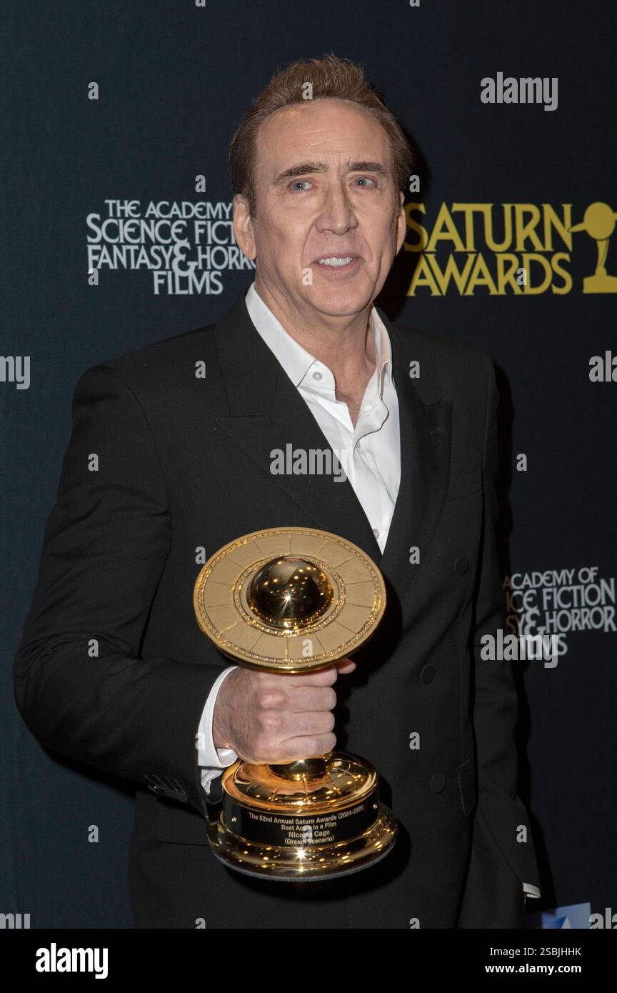 Nicolas Cage beim PreisträgerPhotocall der Verleihung der 52. Saturn(02)