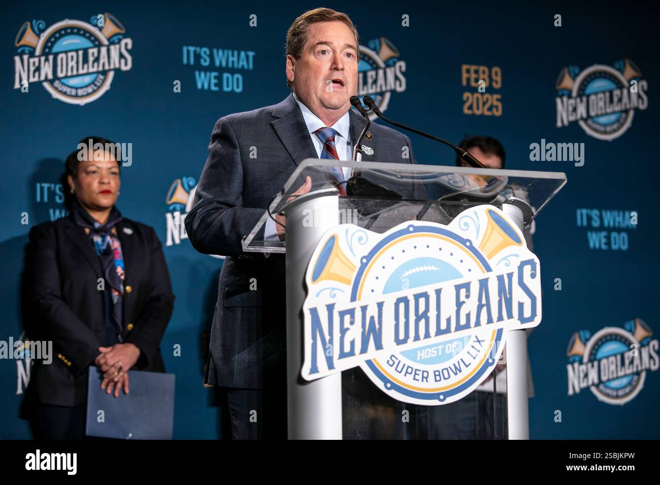 New Orleans, Louisiana, USA. 3rd February, 2025. State of Louisiana Lt ...