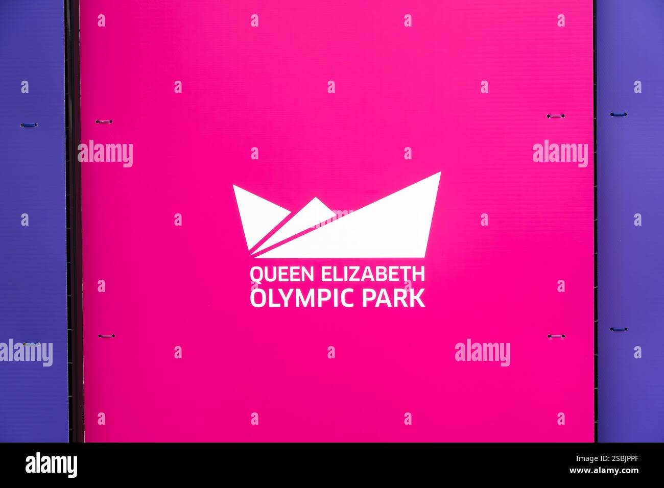 London, United Kingdom - November 13, 2024: Queen Elizabeth Olympic Park is a large public park in Stratford, East London, that was developed for the Stock Photo