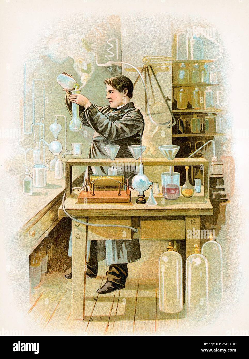 Edison Mini Lab Machine Machine Thomas edison in his lab hi-res stock photography and images - Alamy
