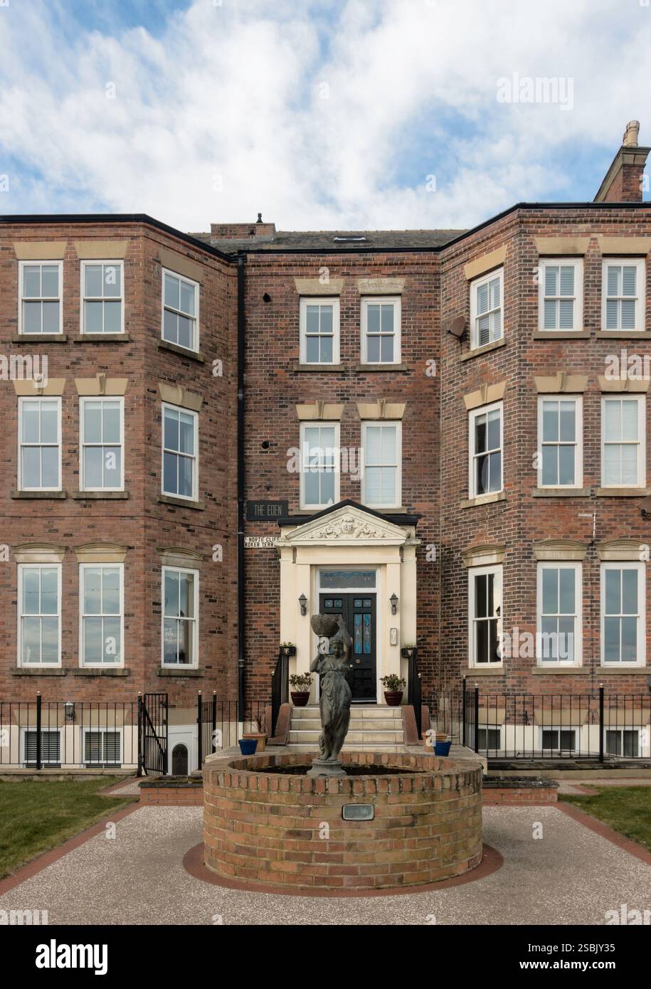 1 North Cliff, Roker Terrace, late 19th century house now apartments, Roker, Sunderland, England, UK Stock Photo