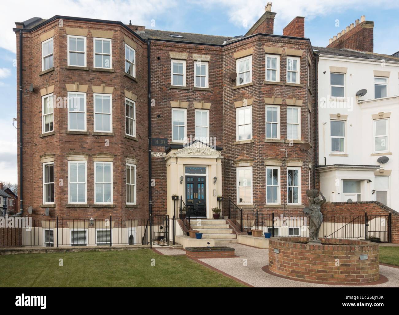 1 North Cliff, Roker Terrace, late 19th century house now apartments, Roker, Sunderland, England, UK Stock Photo