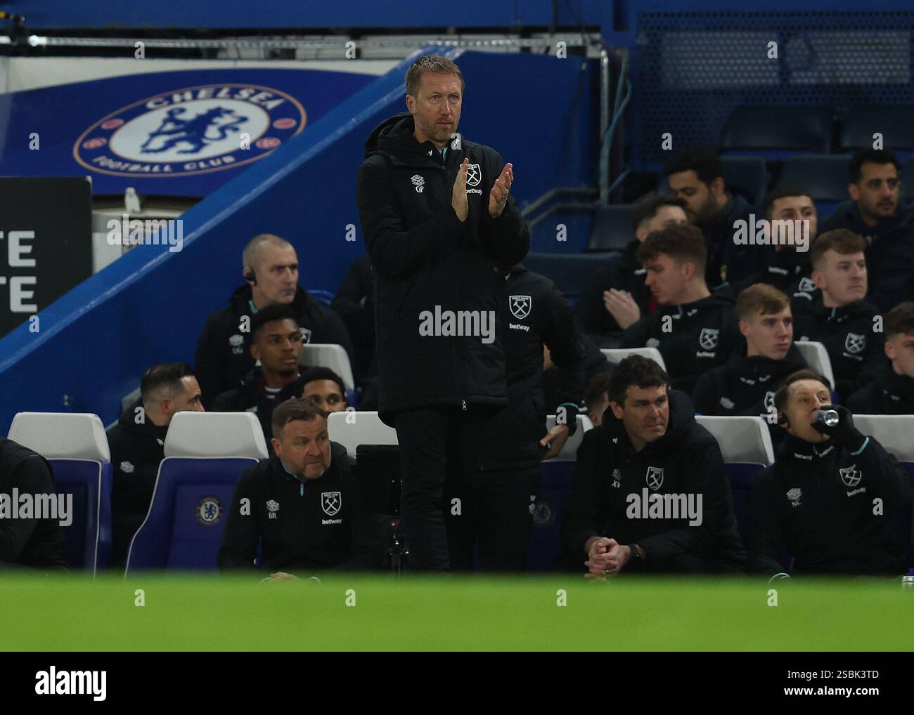London, England, 3rd February 2025. Graham Potter, Manager of West Ham