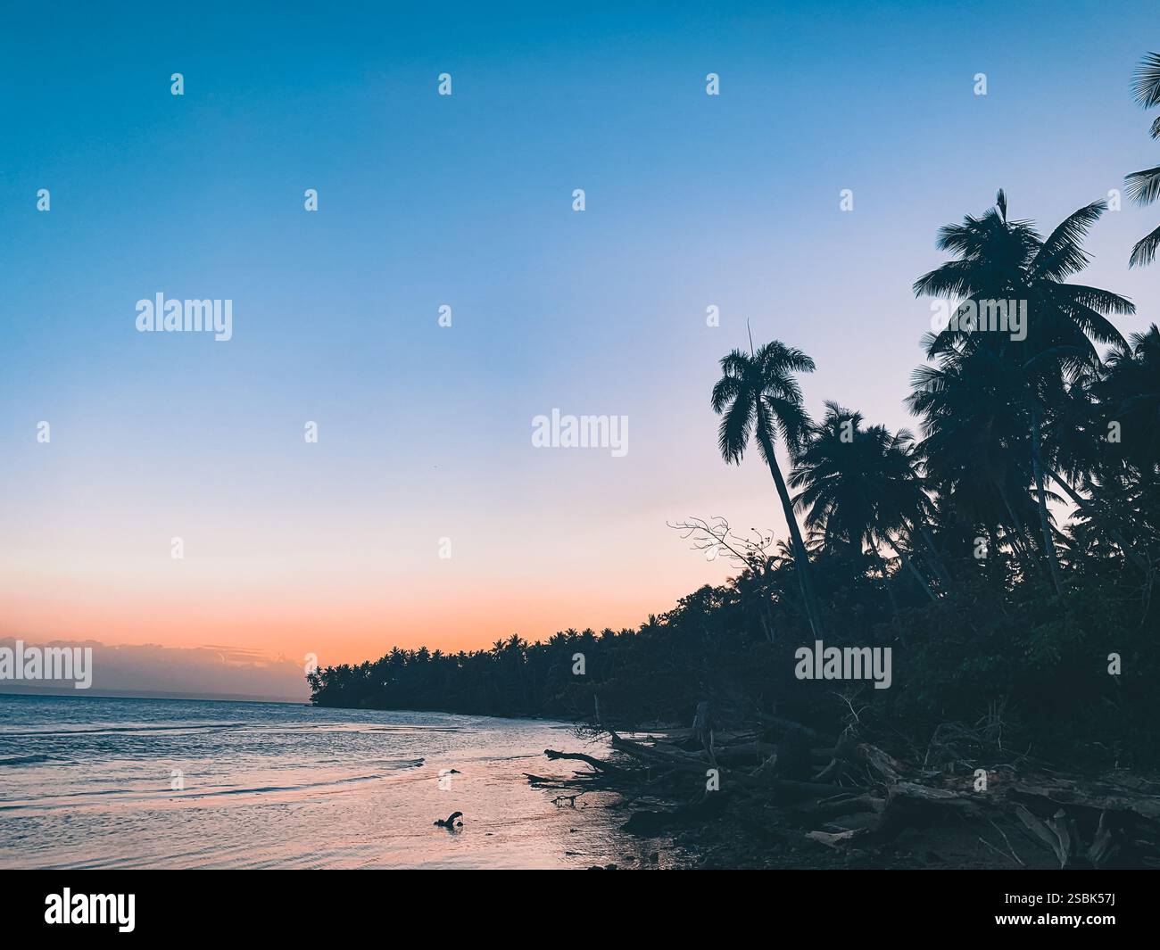 sunset on the beach - Smartphone Captured Stock Image