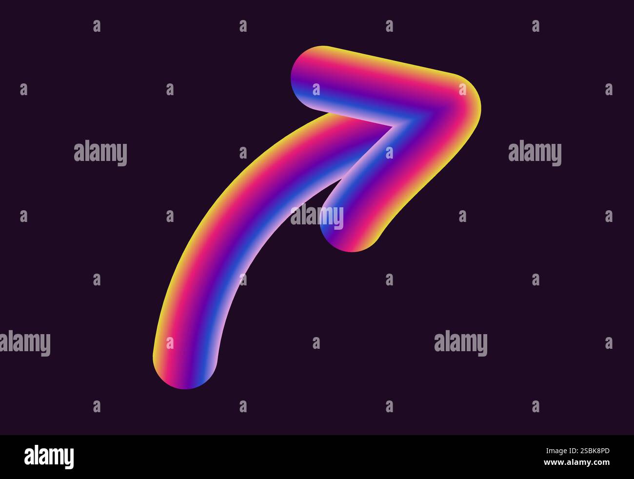 vibrant neon vector design featuring arrows in various shapes and ...
