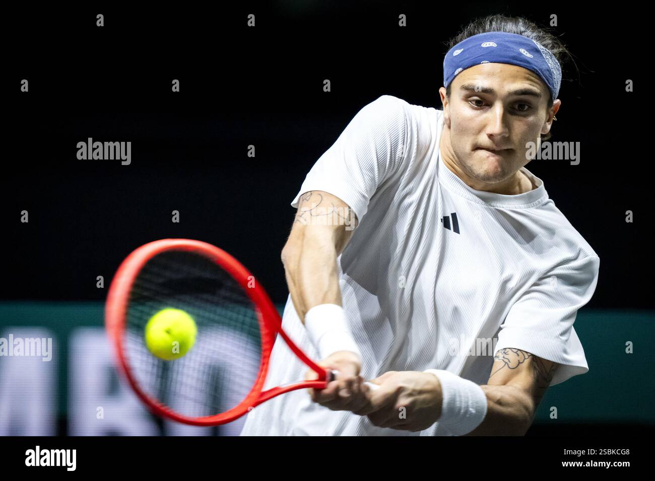 ROTTERDAM - Mattia Bellucci (ITA) in action against Mees Rottgering ...