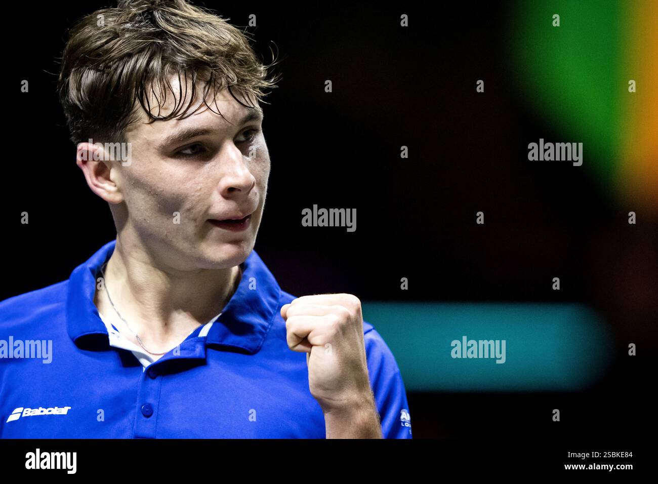 ROTTERDAM - Mees Rottgering (NED) in action against Mattia Bellucci ...