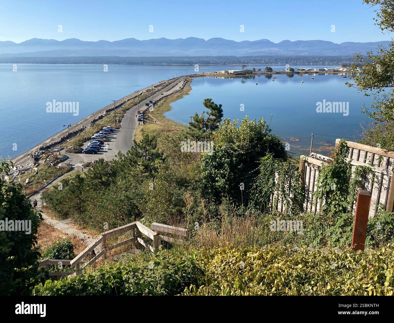 Goose Spit Park, Comox, Vancouver Island, British Columbia, Canada - Smartphone Captured Stock Image