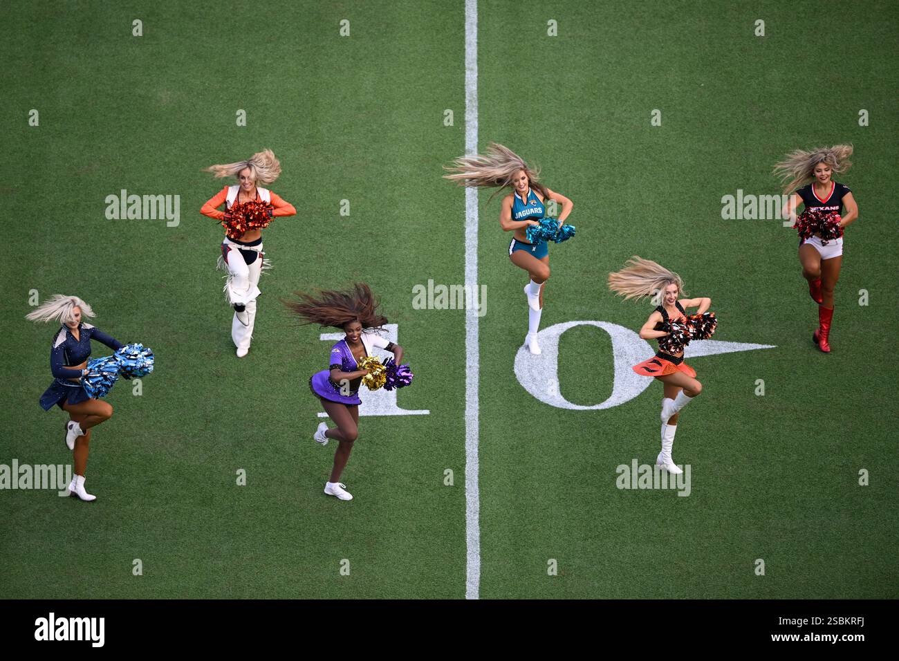 AFC cheerleaders perform on the field during the NFL Pro Bowl Games