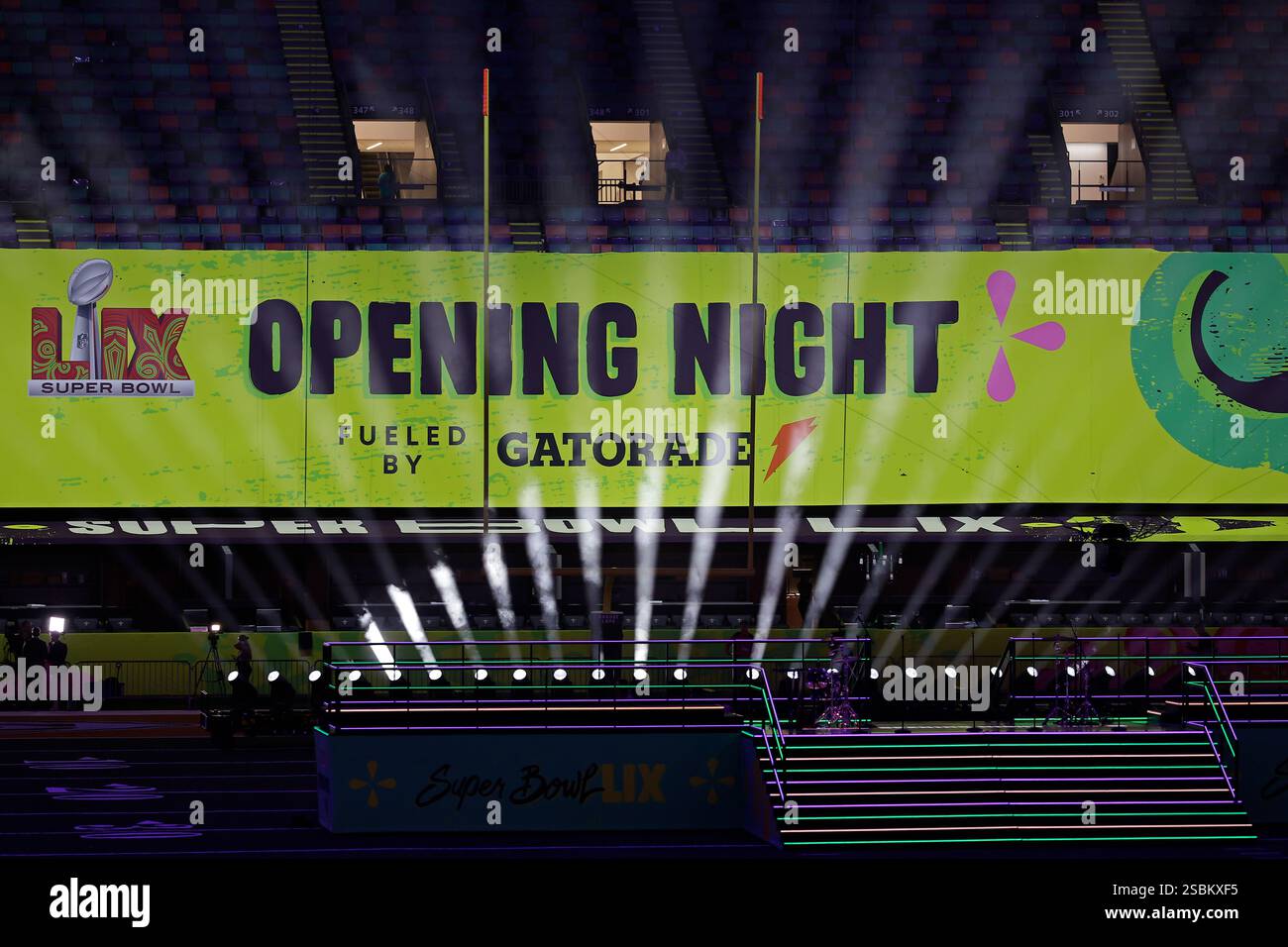 Opening Night of NFL Super Bowl football Monday, Feb. 3, 2025, in New