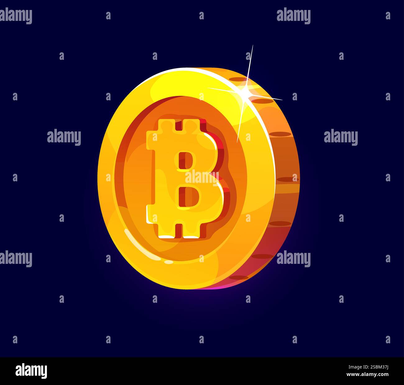 Shining gold coin Stock Vector Images - Alamy
