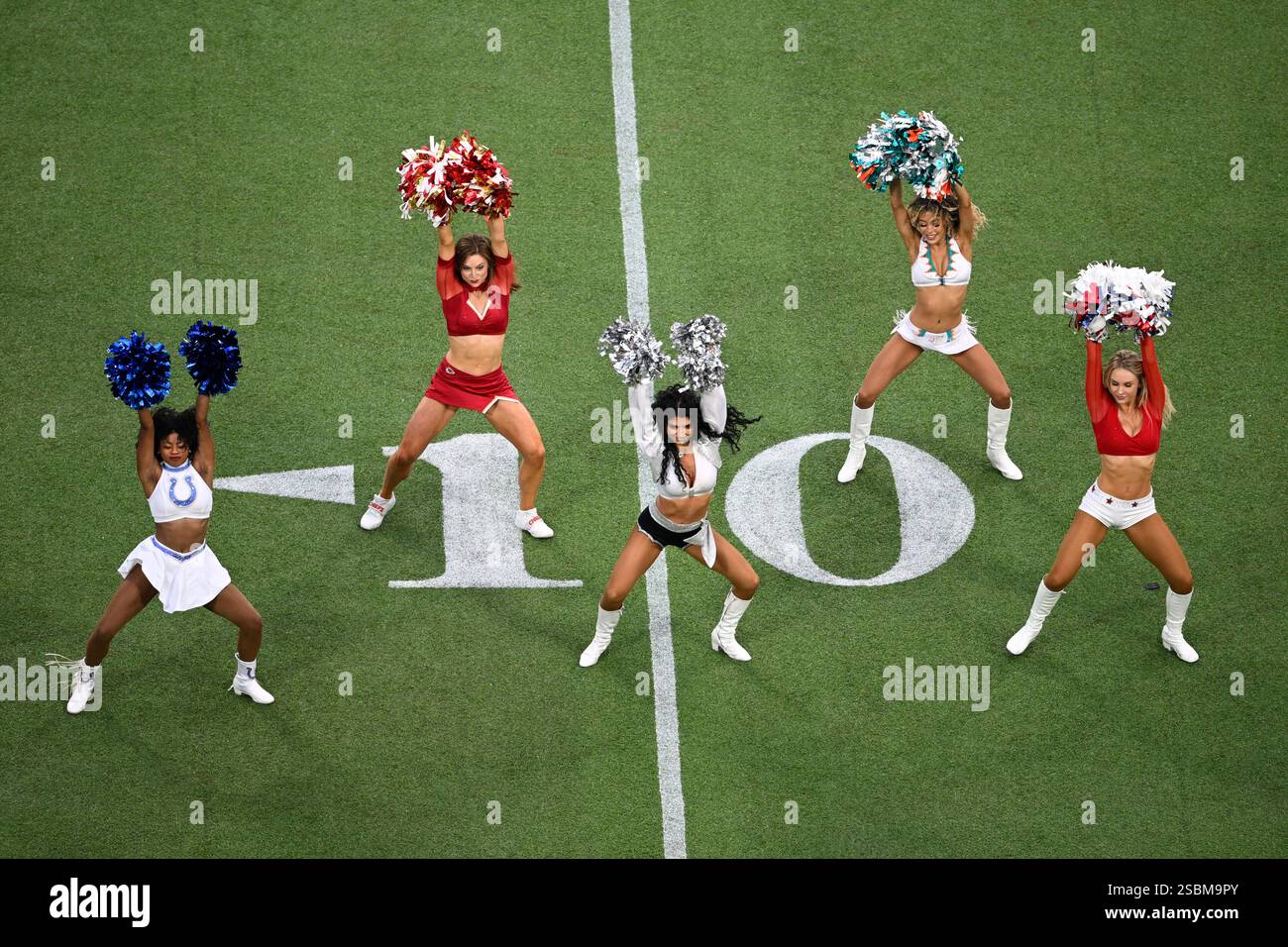 AFC cheerleaders perform on the field during the NFL Pro Bowl Games