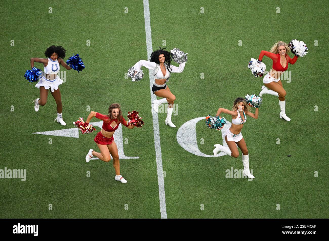 AFC cheerleaders perform on the field during the NFL Pro Bowl Games