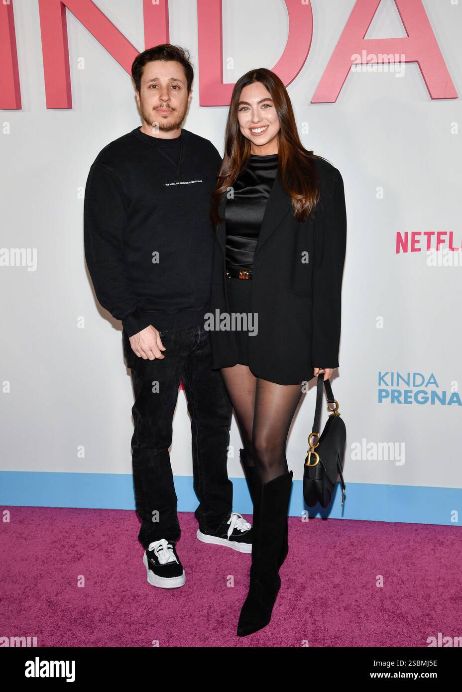 Corey Bonalewicz, left, and Alicia Aucoin attend the premiere of