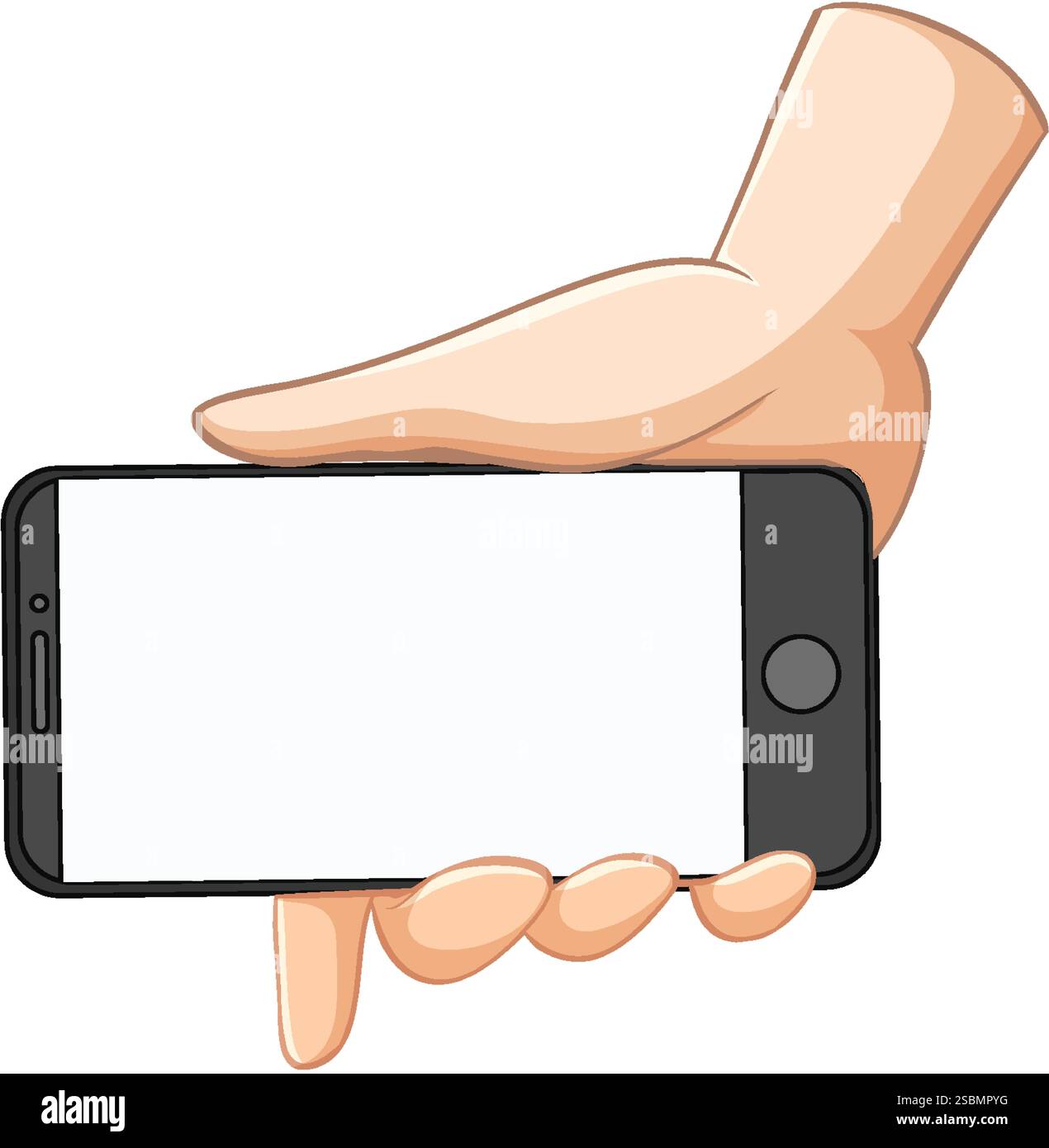 Vector image of a hand with smartphone Stock Vector Image & Art - Alamy