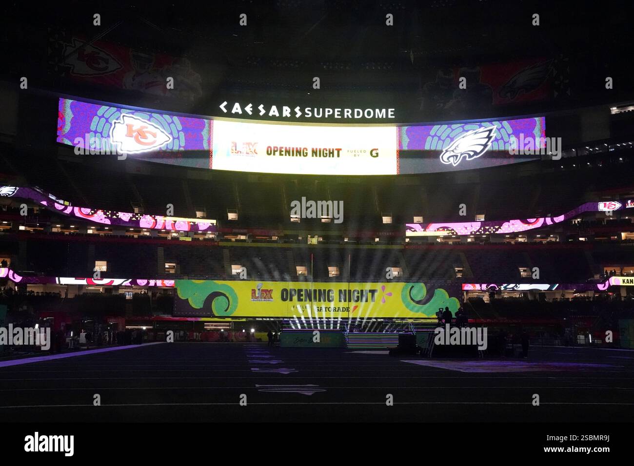 Super Bowl Opening Night ahead of the Super Bowl 59 NFL football game
