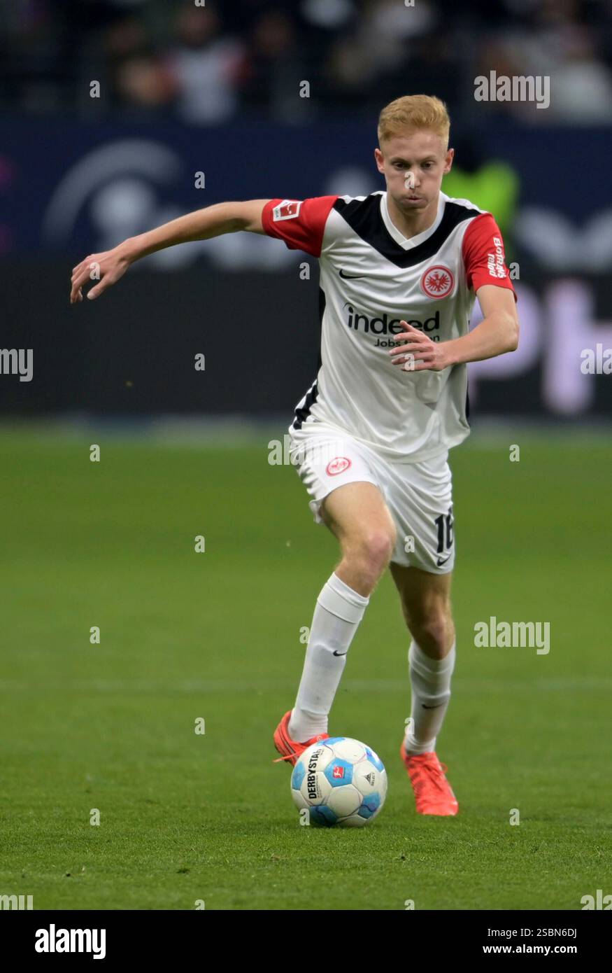 Hjlund Oscar Höjlund von. Eintracht Frankfurt beim Fußball Bundesliga Spiel ...