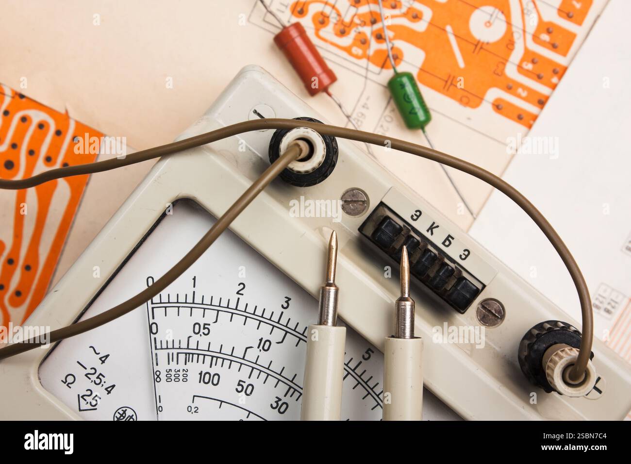 Radio components laid out on the electronic circuit Stock Photo - Alamy