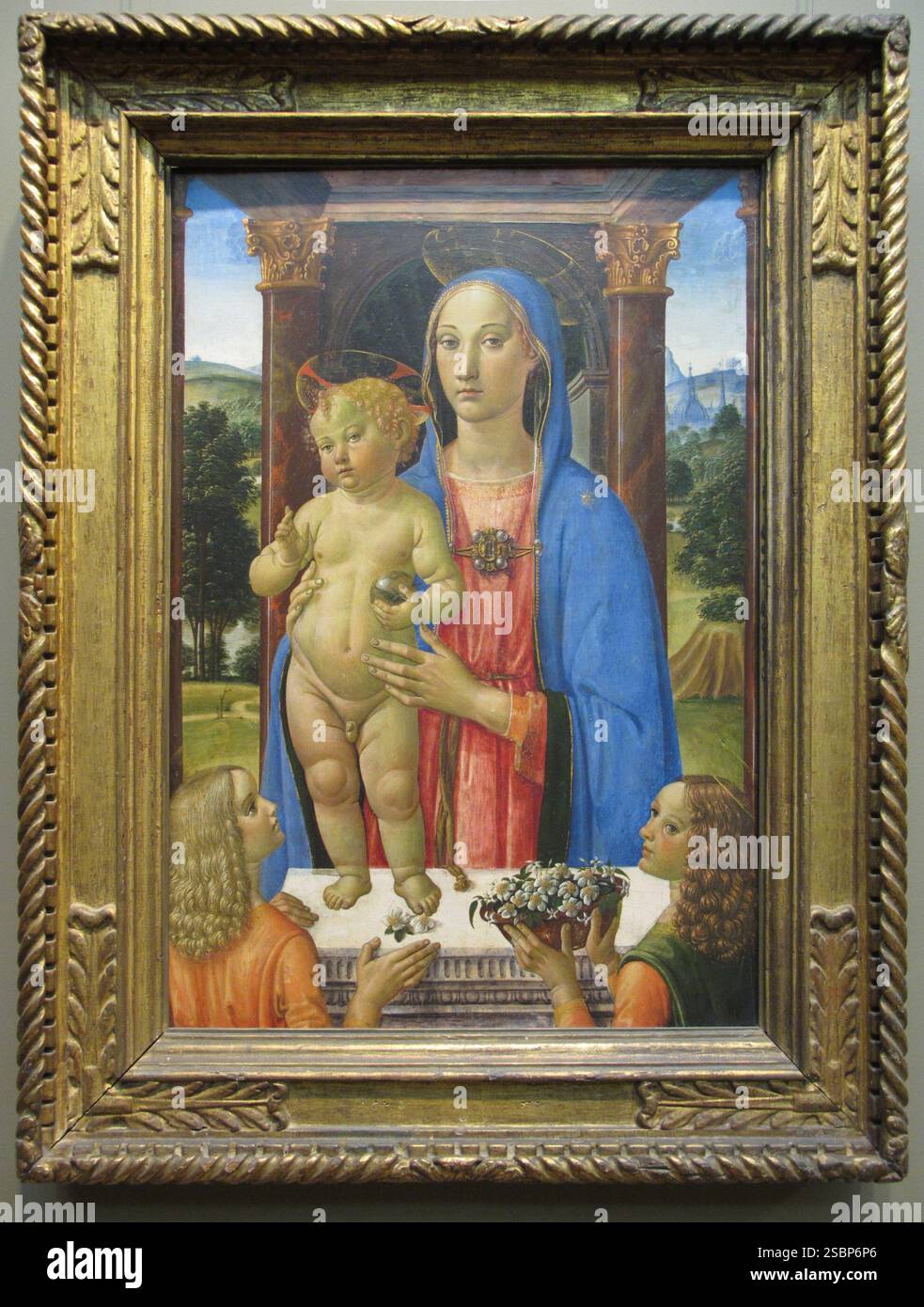 Madonna and Child with Two Angels Cosimo Rosselli Italian early 1480s ...
