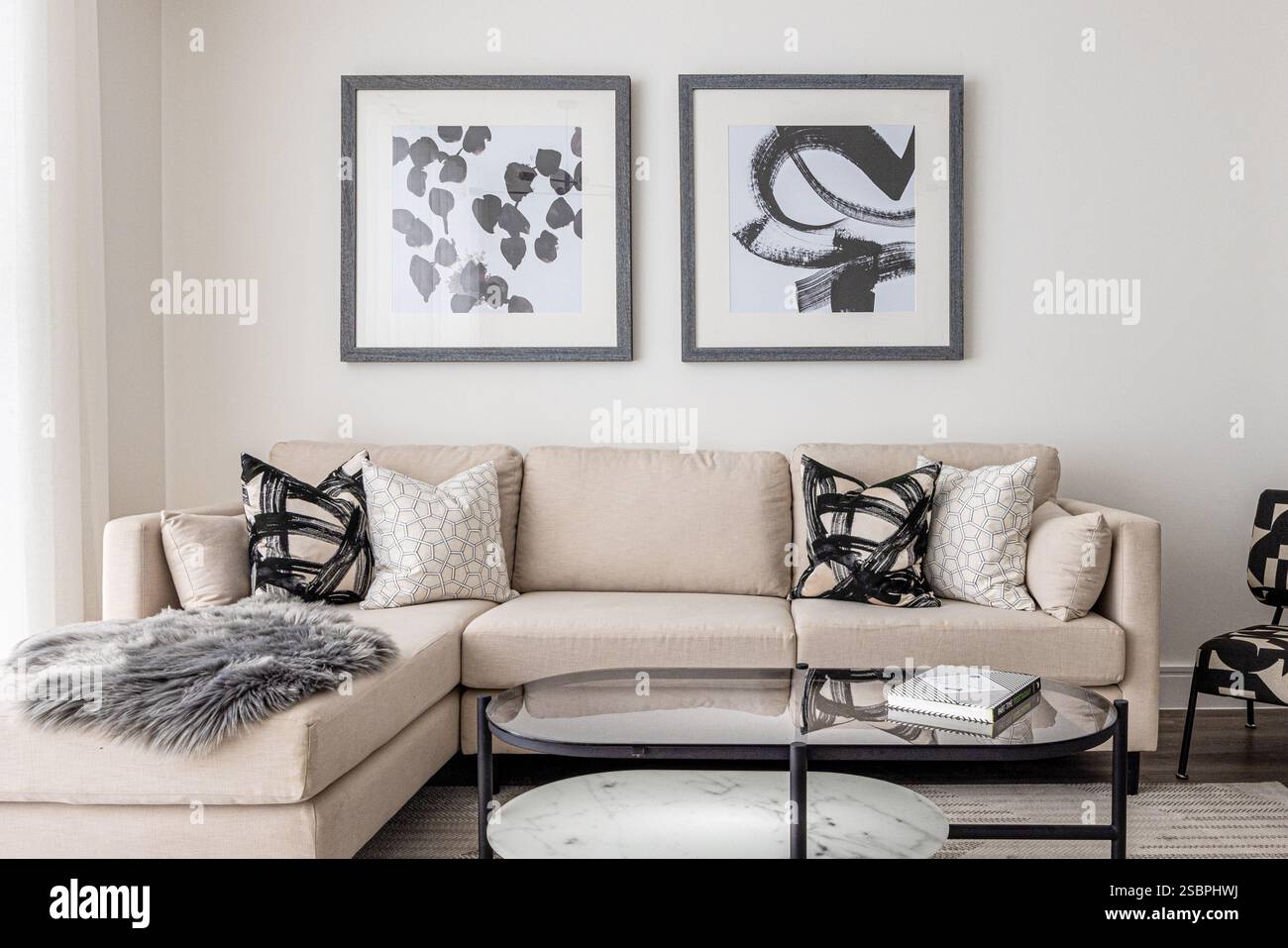 Modern developer house interiors Stock Photo - Alamy