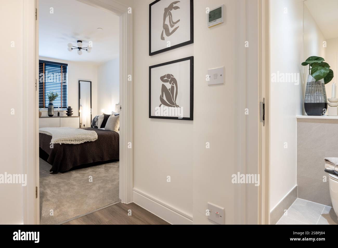 Modern developer house interiors Stock Photo - Alamy