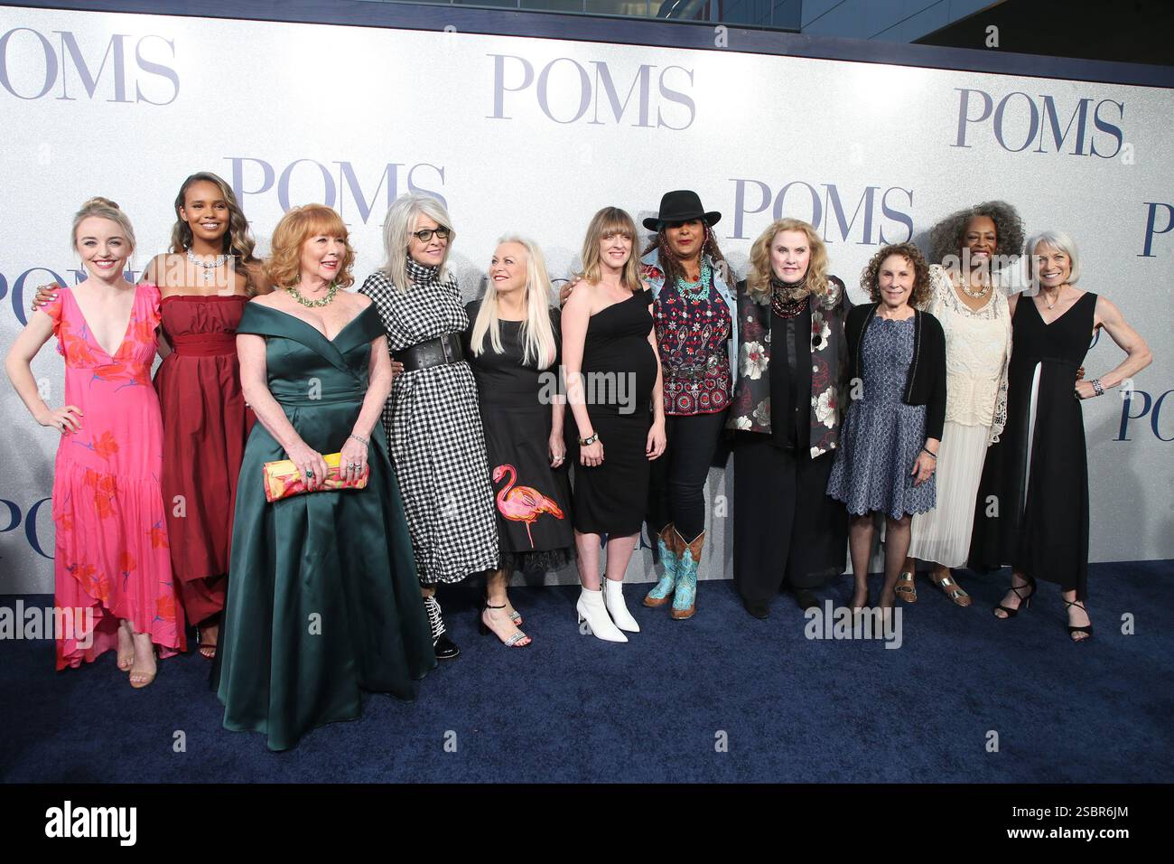 Female cast and director of Poms at 'Poms' film premiere, Los Angeles ...