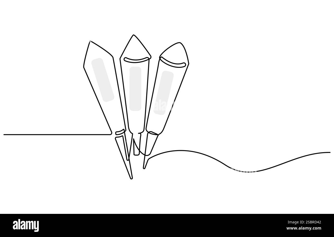 Firecracker one line art stock vector image art alamy