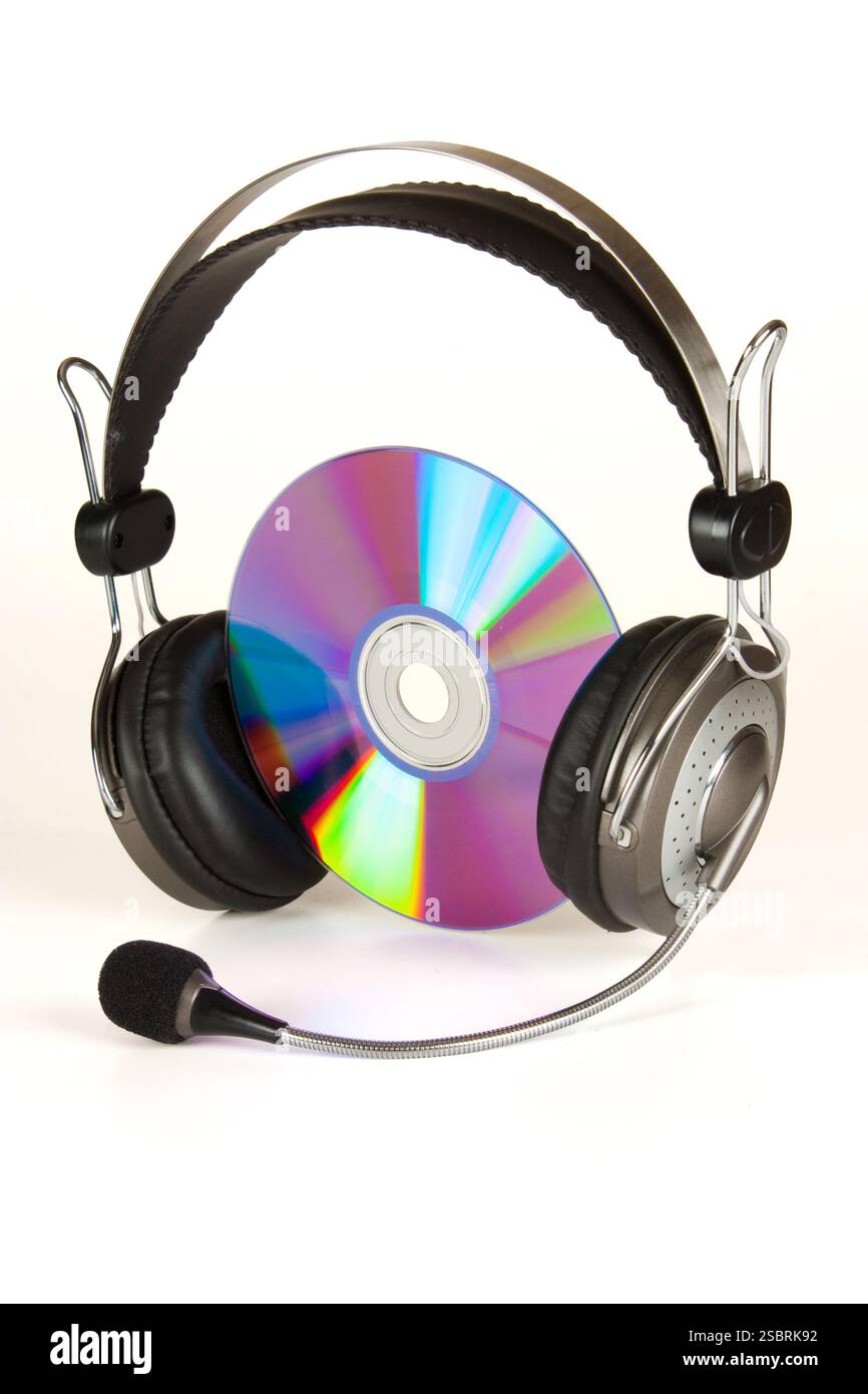 Headphones Isolated on white background Stock Photo