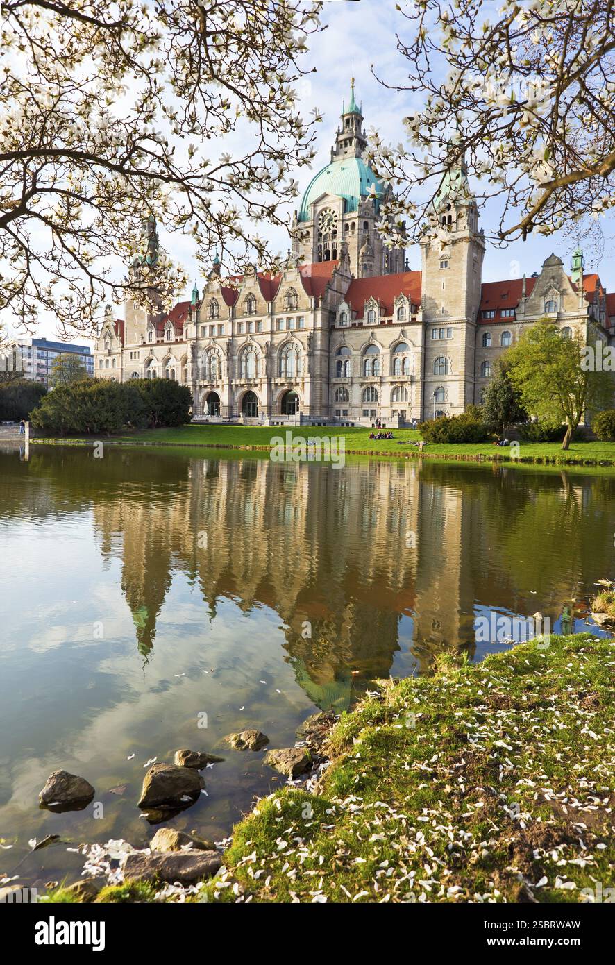 Neus Rathaus Hannover, The New Taun Hall Stock Photo - Alamy