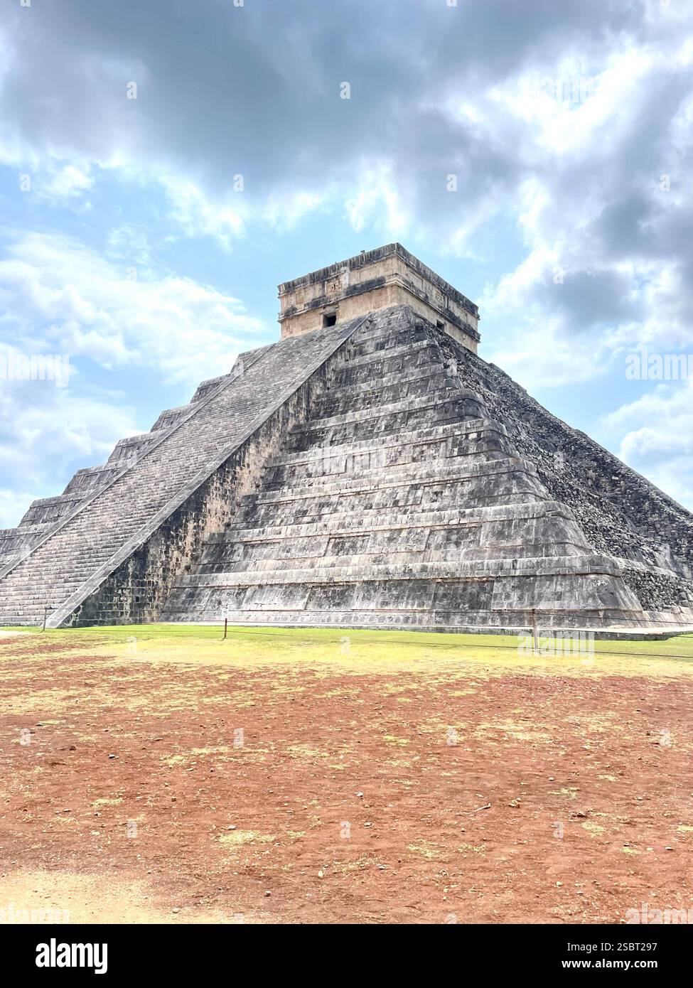 Chichen Itzá Mexico Mayan Ruins UNESCO Seven Wonders of the World - Smartphone Captured Stock Image