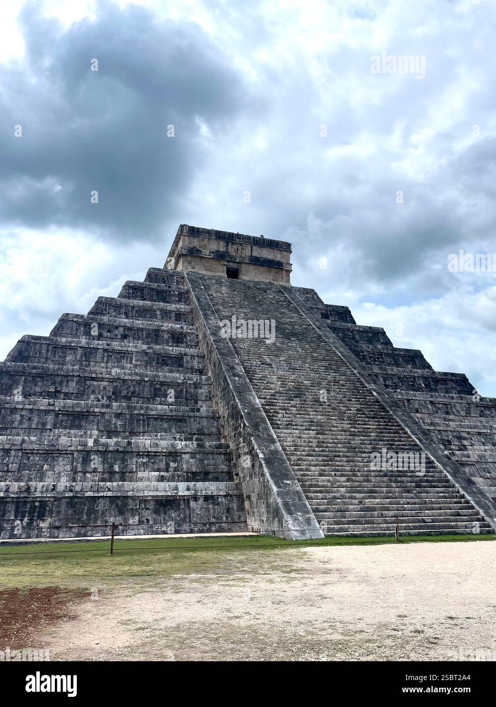 Chichen Itzá Mexico Mayan Ruins UNESCO Seven Wonders of the World - Smartphone Captured Stock Image