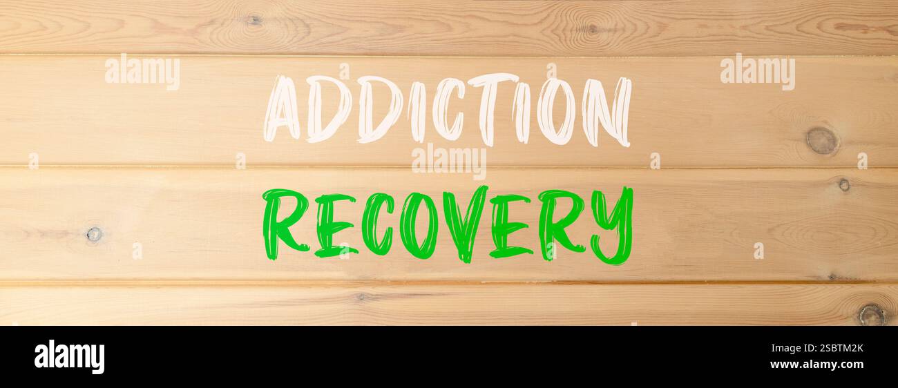Addiction recovery symbol. Concept words Addiction recovery on ...