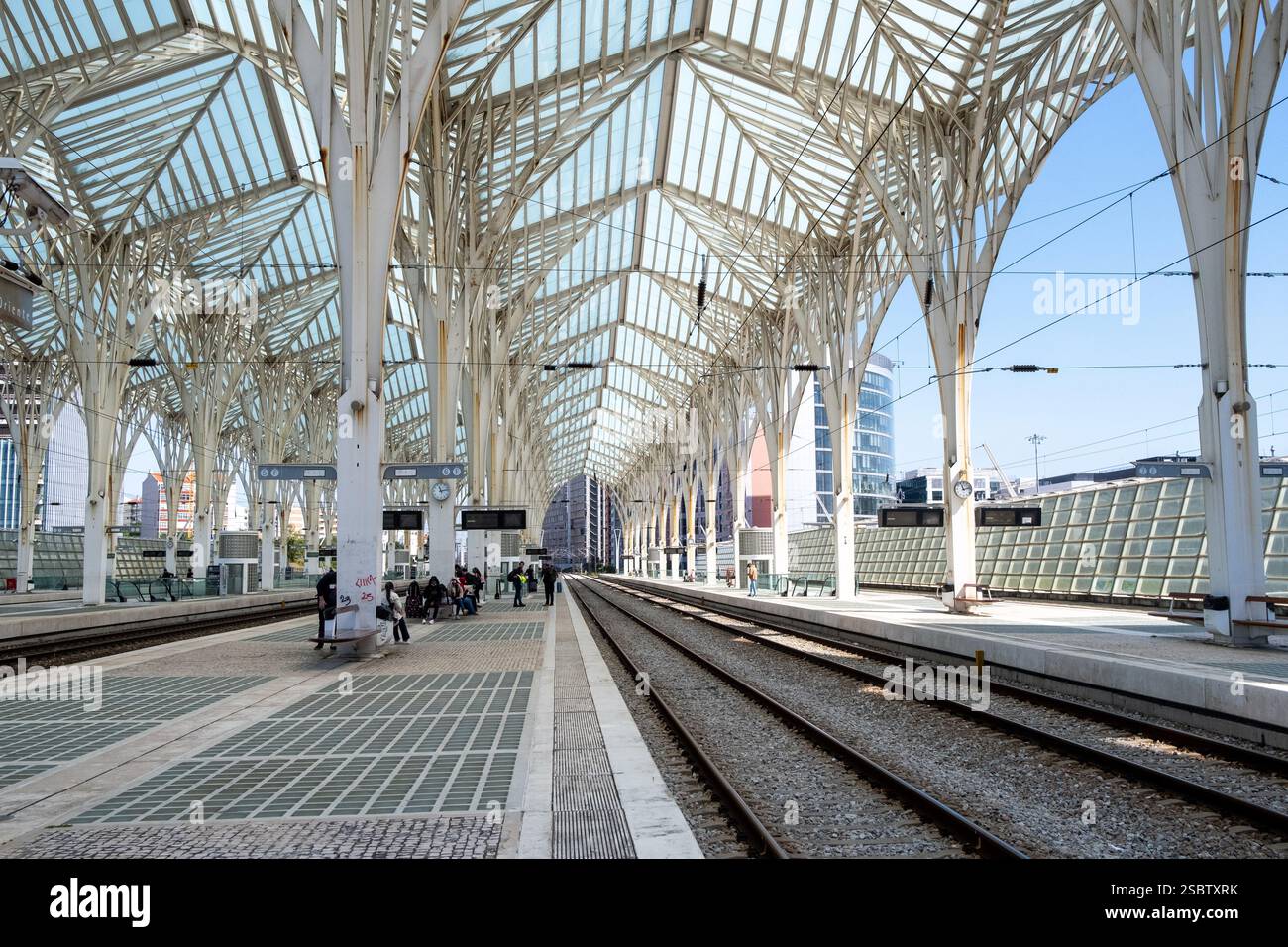 Picture of Train station Gare do Oriente of Lisbon capital of Portugal on 1 May ...