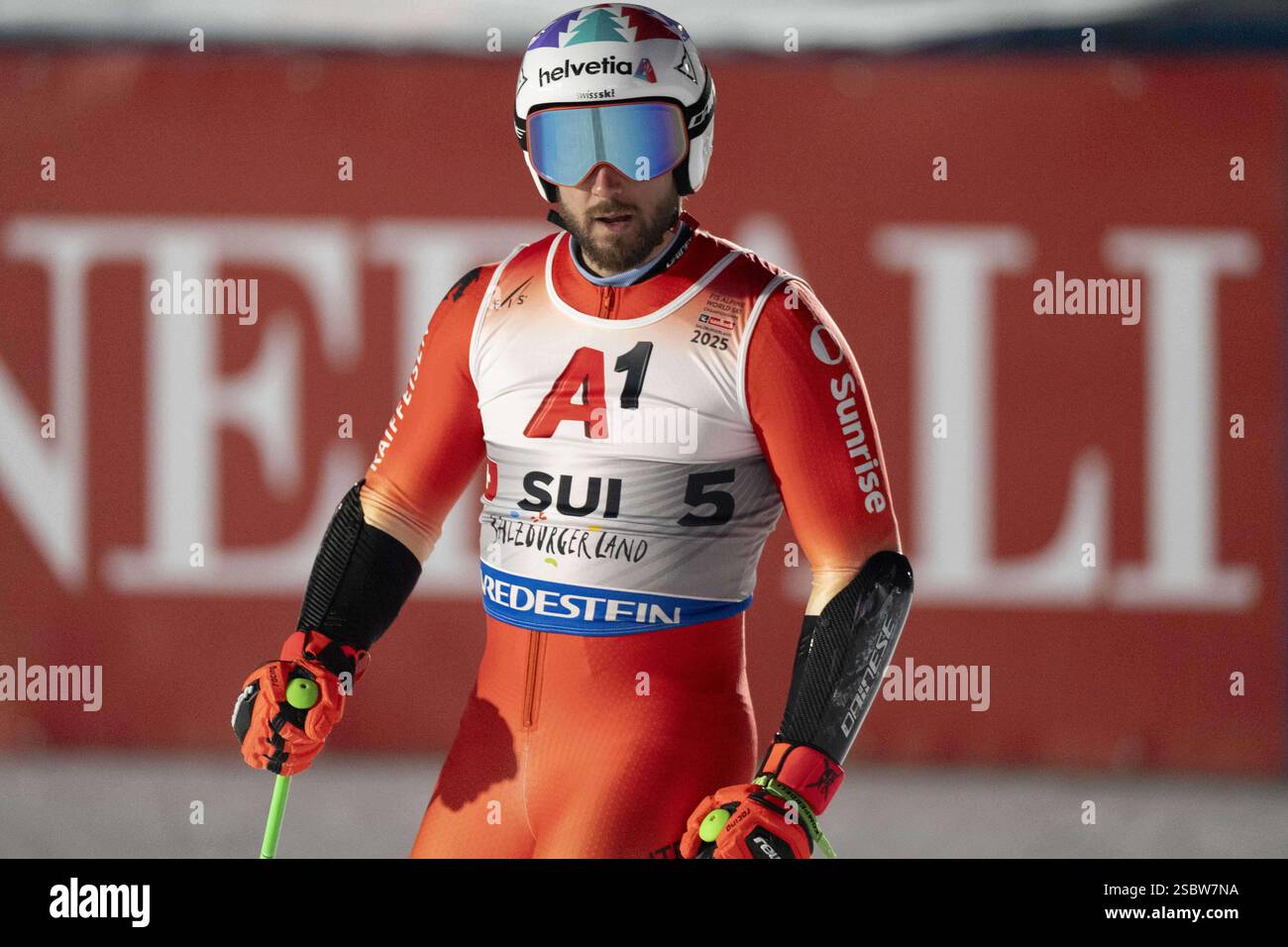 SAALBACH, AUSTRIA FEBRUARY 4 Luca Aerni of Switzerland during the