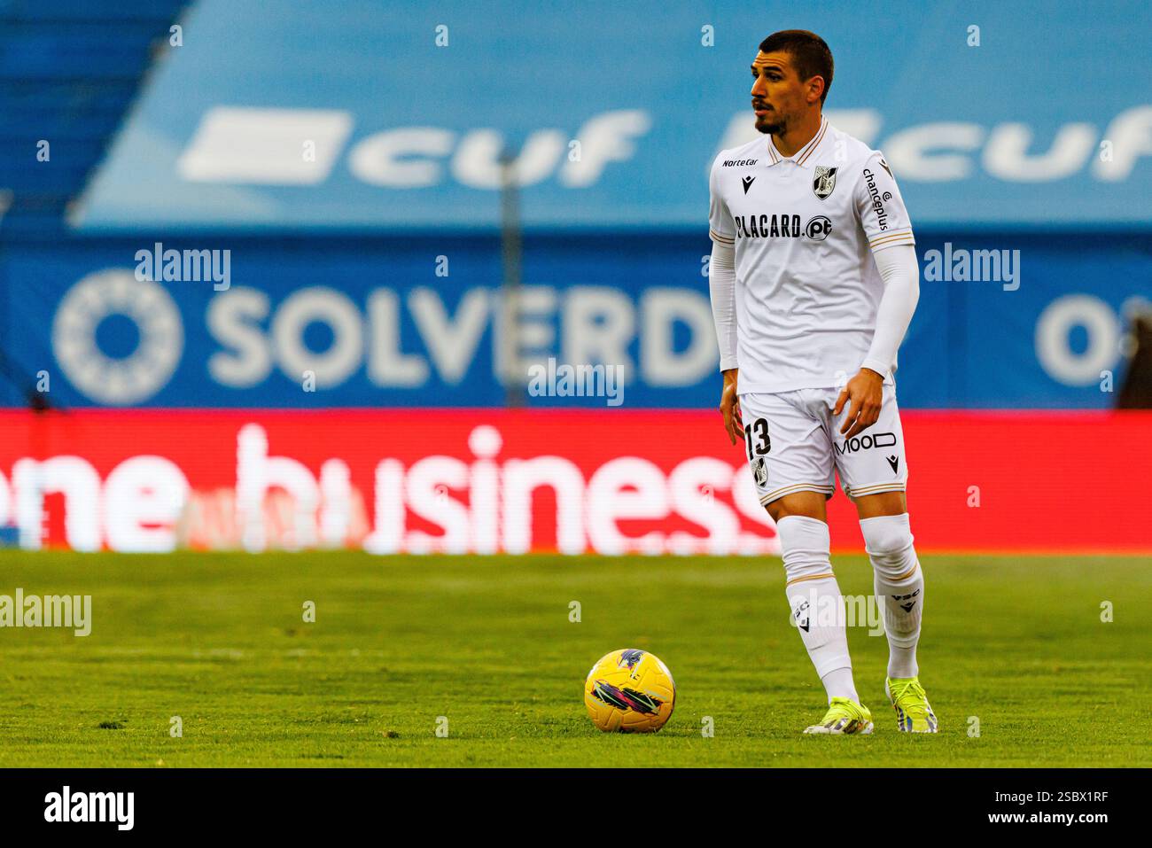 Joao Mendes seen  during Liga Portugal game between teams of GD Estoril Praia and Vitoria SC at Estadio Antonio Coimbra da Mota (Maciej Rogowski) Stock Photo
