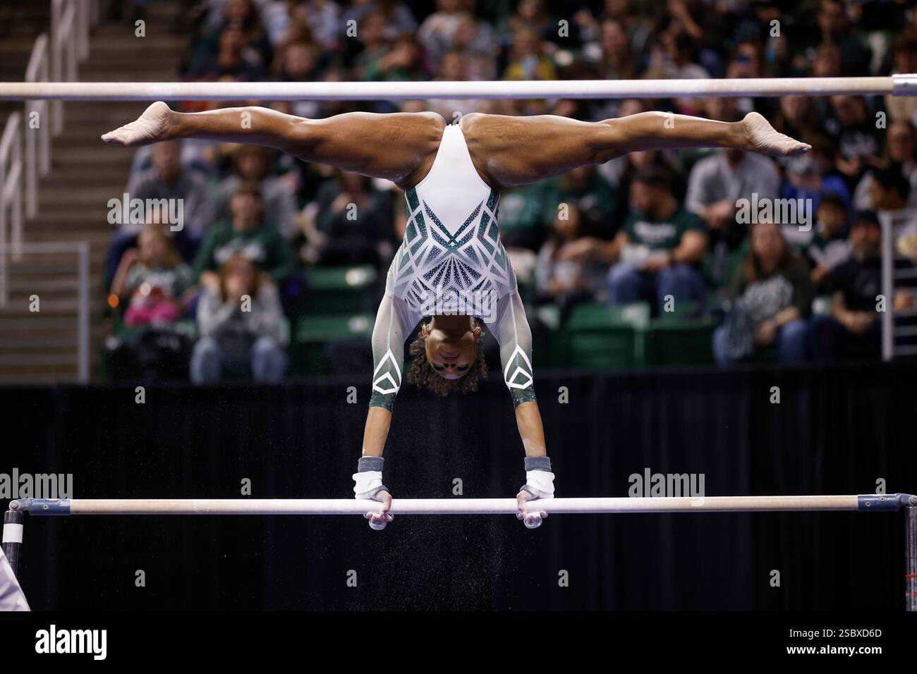 Michigan State's Nikki Smith competes during an NCAA gymnastics meet on