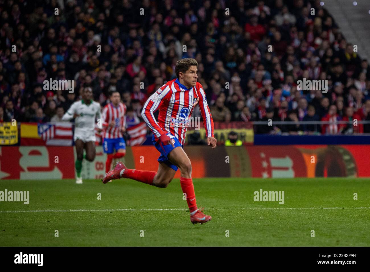 Copa del Rey quarter-final match between Atletico de Madrid and Getafe at the Metropolitano stadium in Madrid. Final result: Atletico de Madrid 5 Getafe 0 Stock Photo