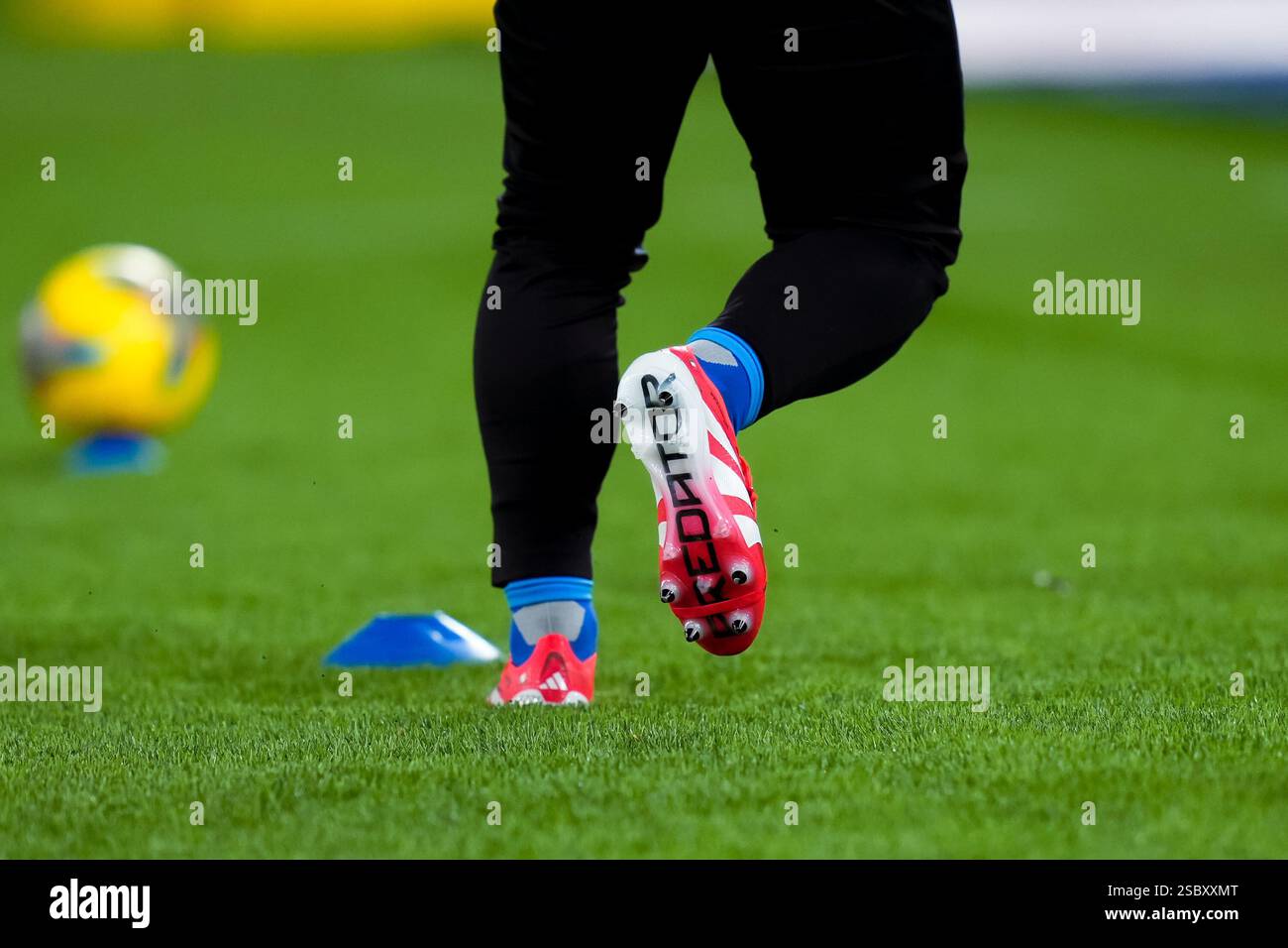 Detailed view of Adidas Predator boots of Giacomo Raspadori of SSC ...
