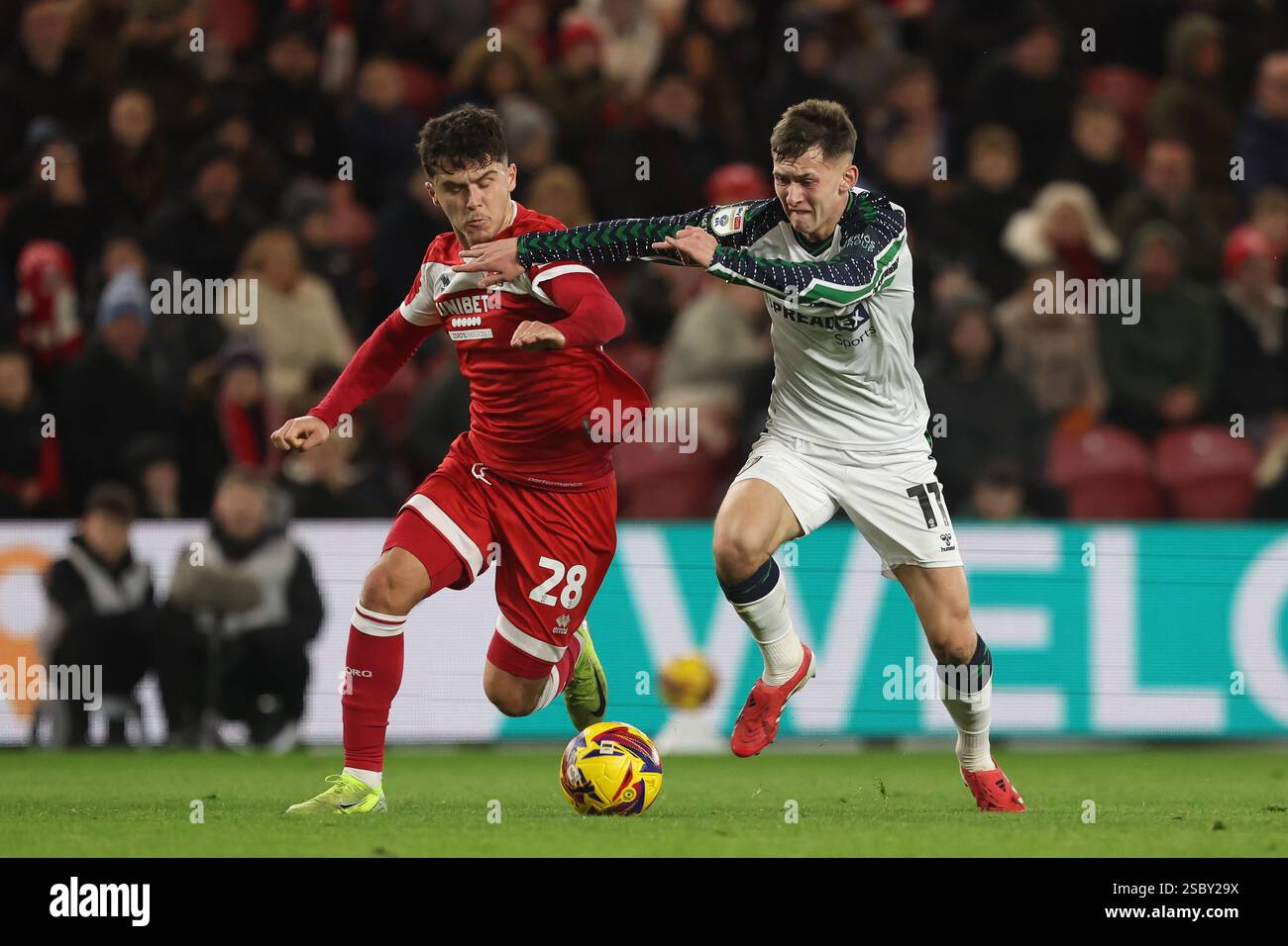 Chris Rigg of Sunderland is seen in action with Middlesbrough's Ryan ...