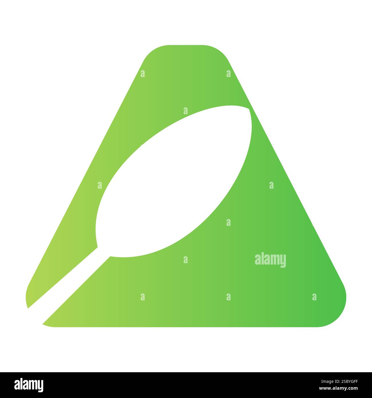 Initial Restaurant Logo On Letter A With Spoon Symbol Vector Template Stock Vector