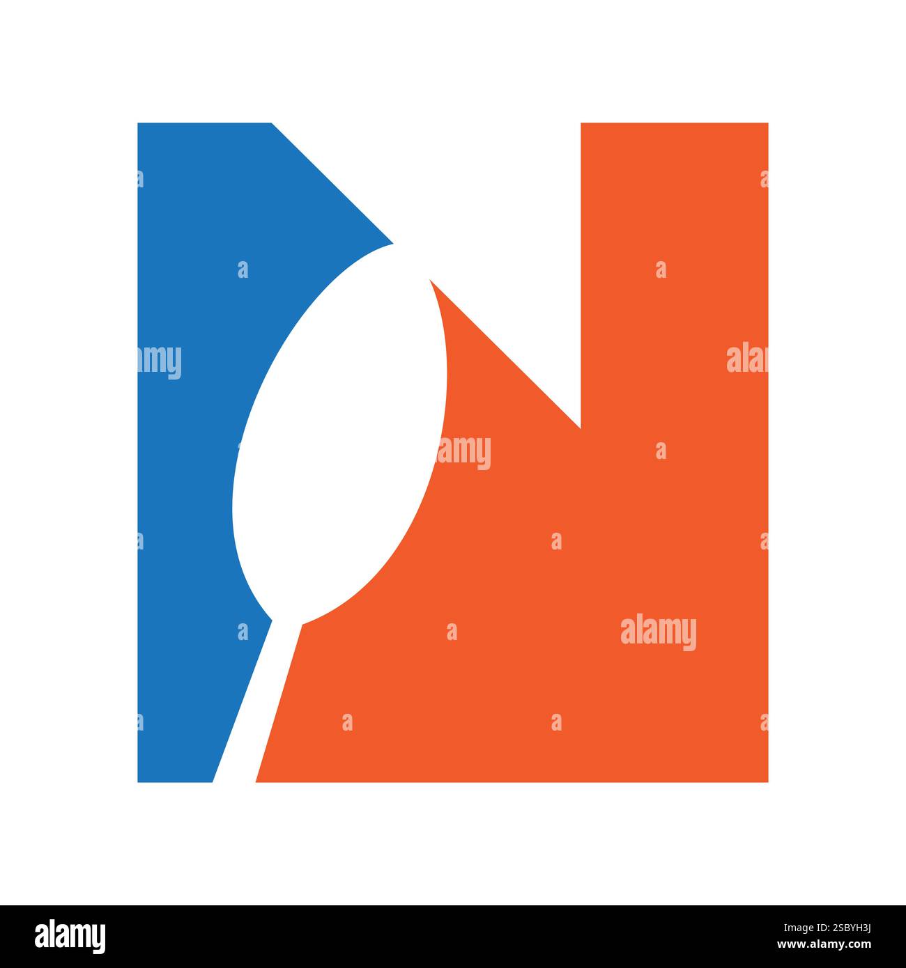 Initial Restaurant Logo On Letter N With Spoon Symbol Vector Template ...