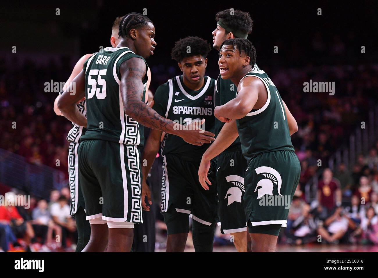 LOS ANGELES, CA - FEBRUARY 01: Michigan State Spartans forward Coen ...