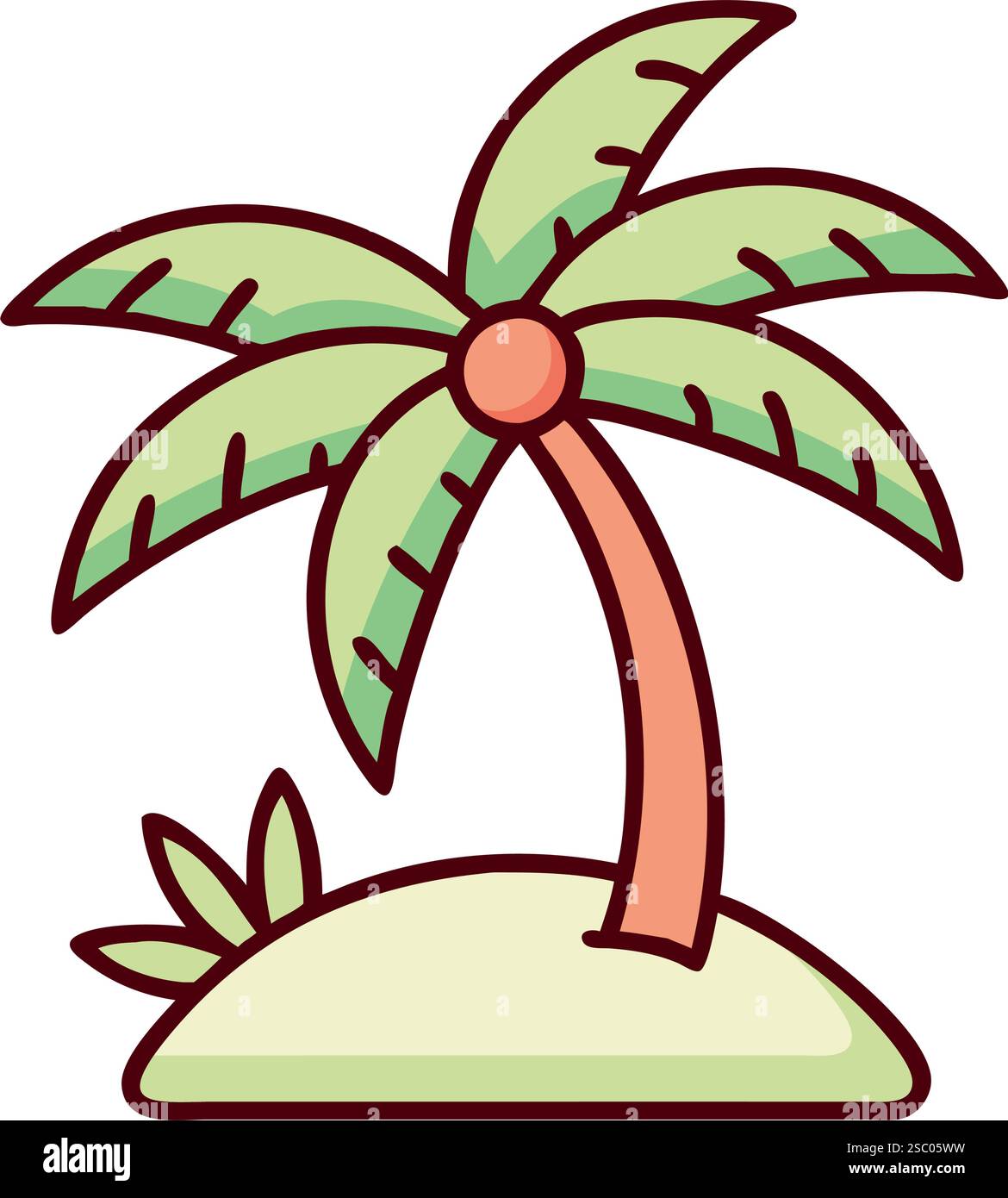 Tropical Island Icon Stock Vector Image & Art - Alamy