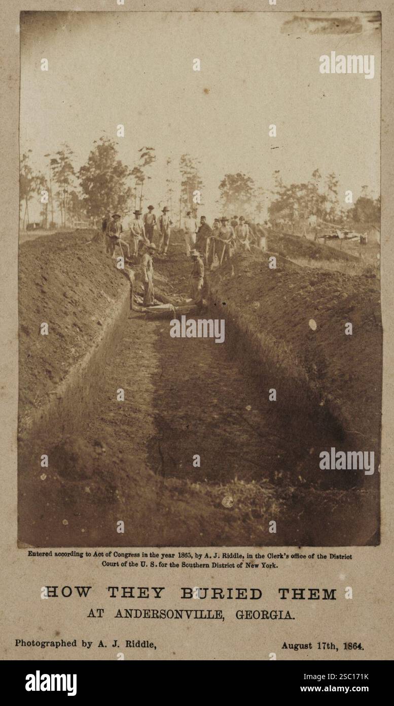 How they buried them at Andersonville, Georgia - Photographed by A.J ...