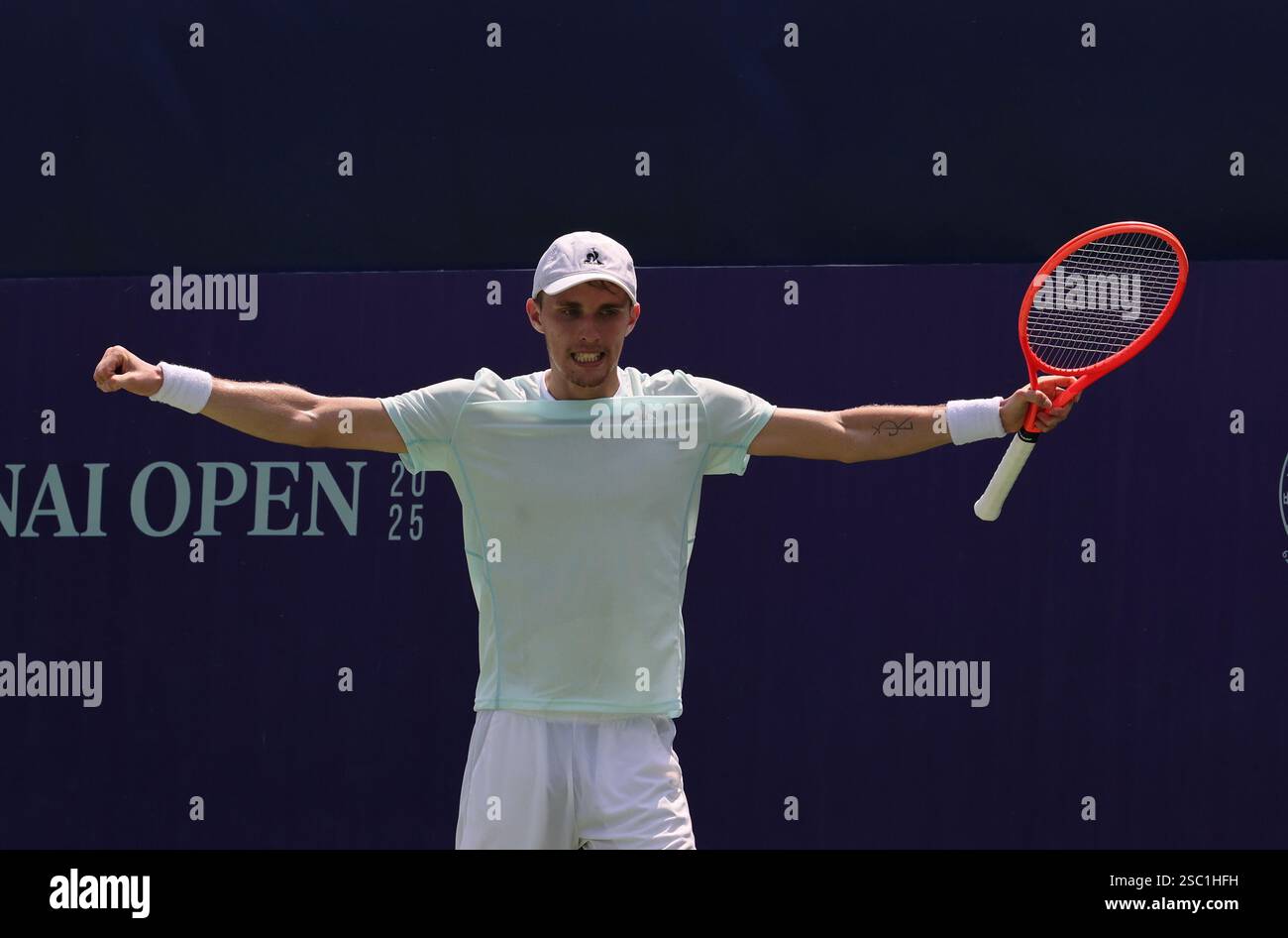 Chennai, India. 05th Feb, 2025. (8) Zsombor PIROS Hungary Vs Oleksandr OVCHARENKO (UKR) Zsombor PIROS (HUN) In action Credit: Seshadri SUKUMAR/Alamy Live News Stock Photo