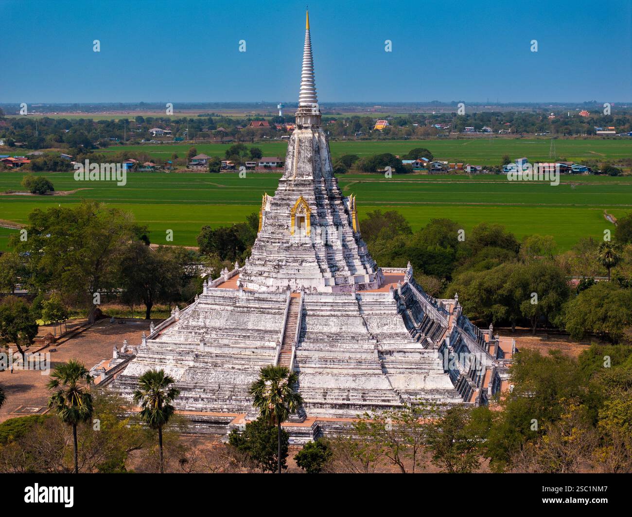 Aerial view in ayutthaya temple hi-res stock photography and images - Alamy