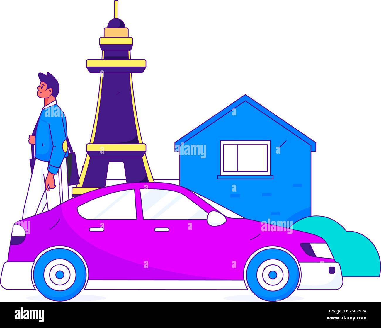 Self service rental Stock Vector Images - Alamy