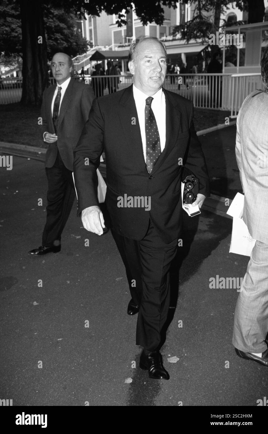 The Aga Khan, Prince Karim Aga Khan, at horse racing in Paris, France. 03rd Oct, 1999. Prix de L'Arc de Triomphe, Longchamp Racecourse, Bois de Boulogne 75116 Paris, France CAP/PL © Phil Loftus/Capital Pictures Credit: Capital Pictures/Alamy Live News Stock Photo