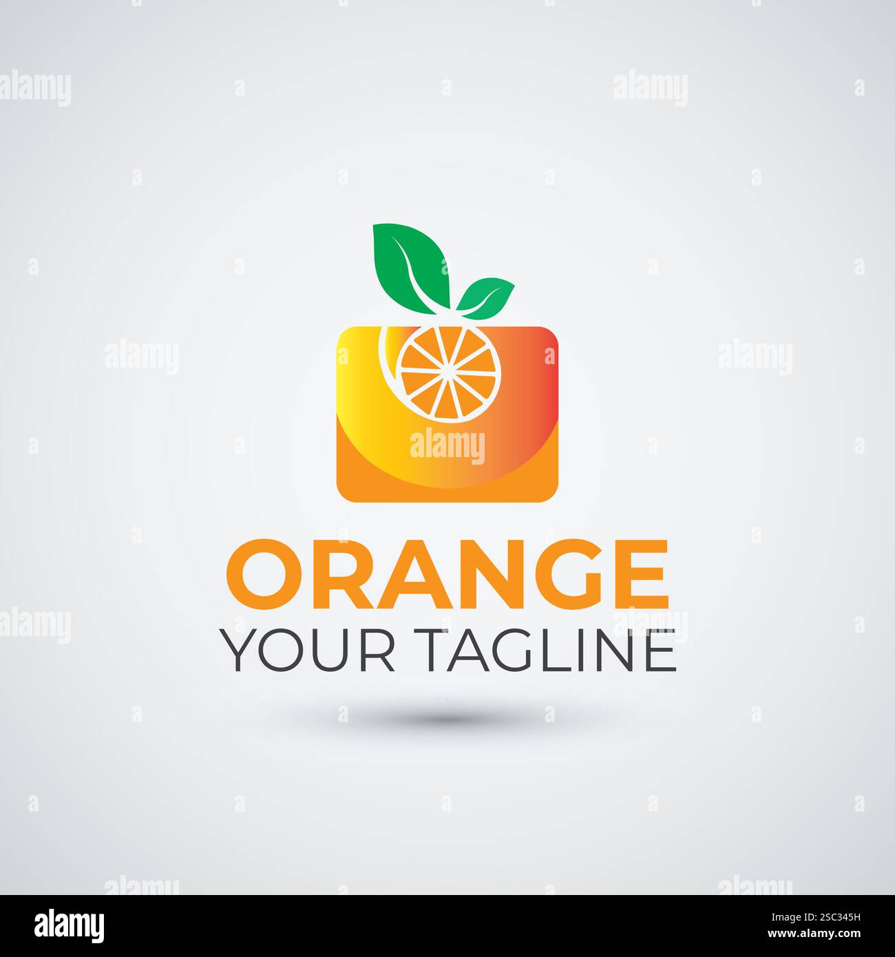 orange fruit logo design icon template Stock Vector