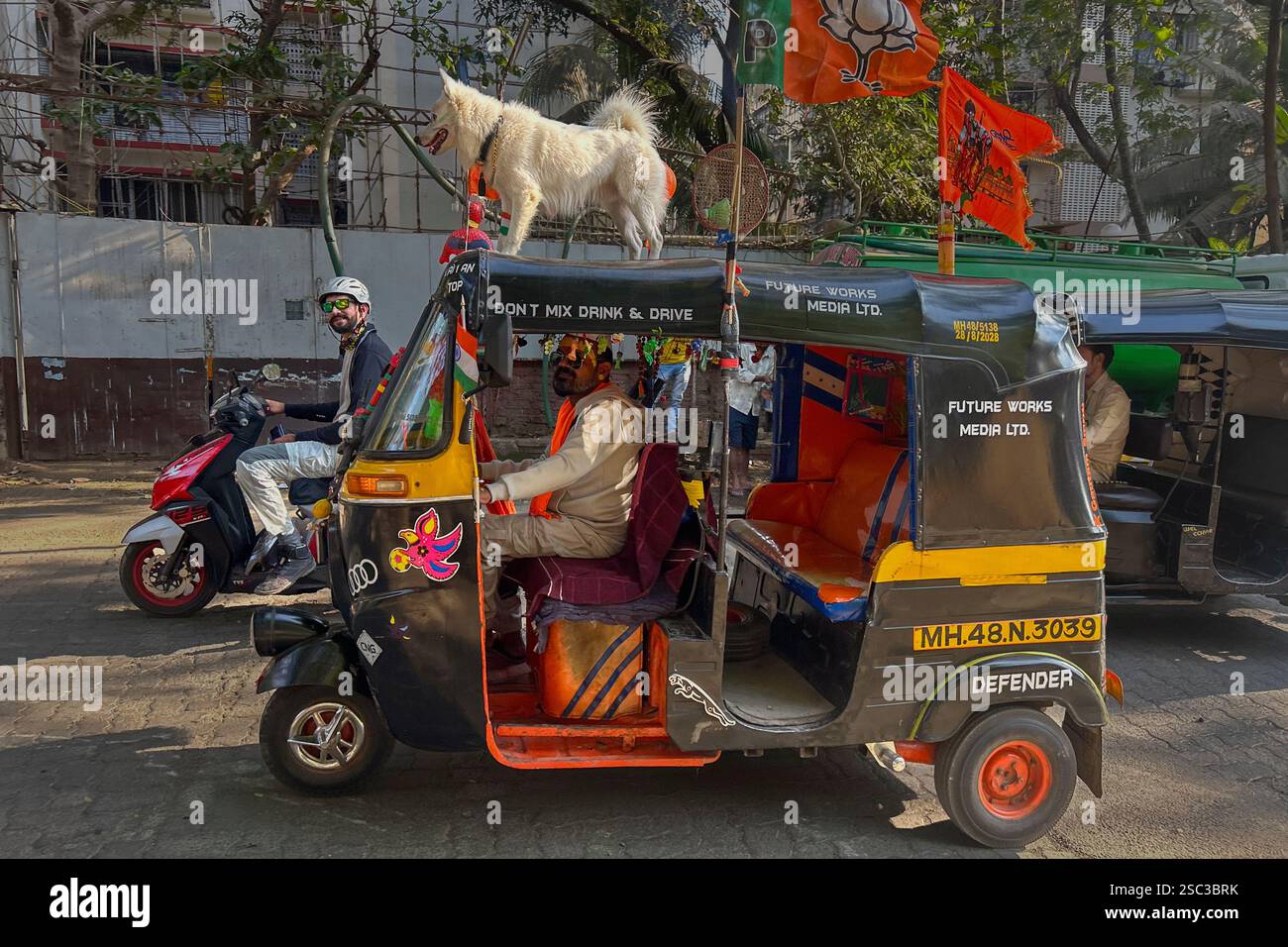 Rafiq Rickshaw An auto rickshaw driver drives around Bandra neighbourhood of Mumbai ...
